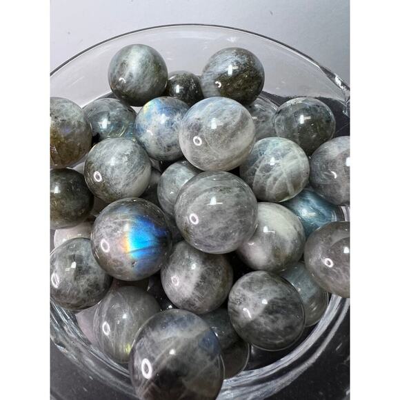 Labradorite marbles - Picture 9 of 11